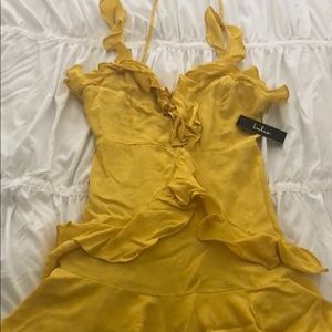 Flirty yellow sun dress
